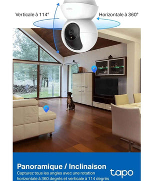 Tapo C210 - Caméra Surveillance WiFi Intérieure | Vision Nocturne et Sécurité - Cpourtoi.Net