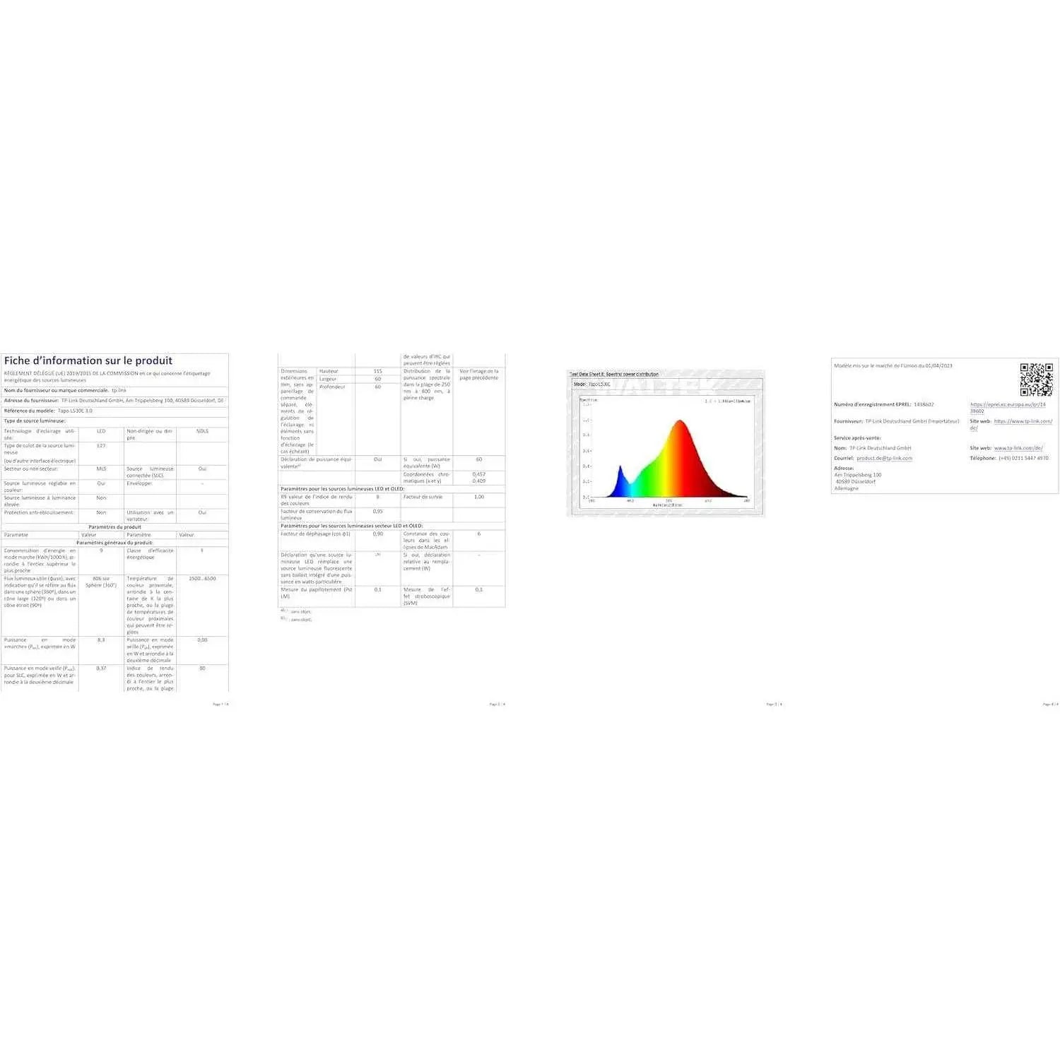 Tapo Ampoule LED Connectée L530E - Ambiance Colorée, Contrôle Vocal - Cpourtoi.Net