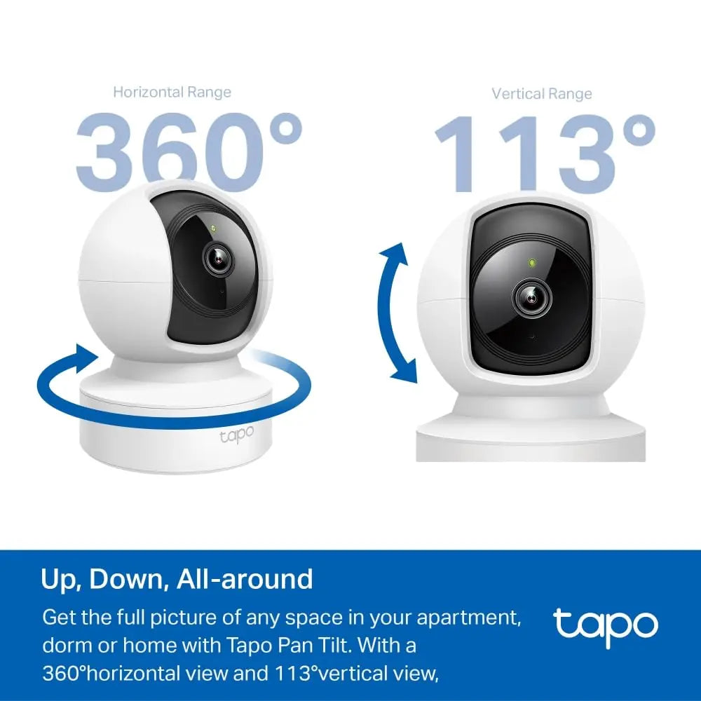 Tapo C200 Caméra 360 - Détection Personnes et Vision Nocturne - Cpourtoi.Net