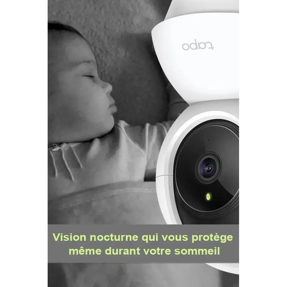 Tapo C200C 360° 1080P Indoor WiFi Surveillance Camera Night Vision Real Time Notifications Person Detection Motion Tracking Remote Control Compatible with Alexa Cpourtoi.Net