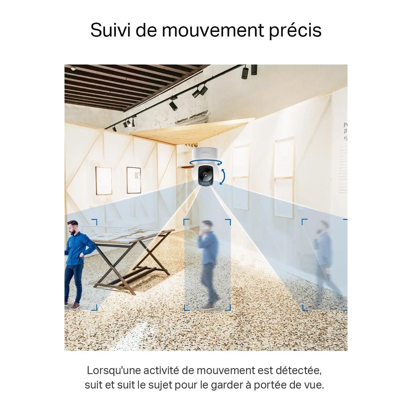 Tapo C220 2.5K Caméra de Surveillance WiFi intérieure 360° avec Détection Humaine AI - Cpourtoi.Net