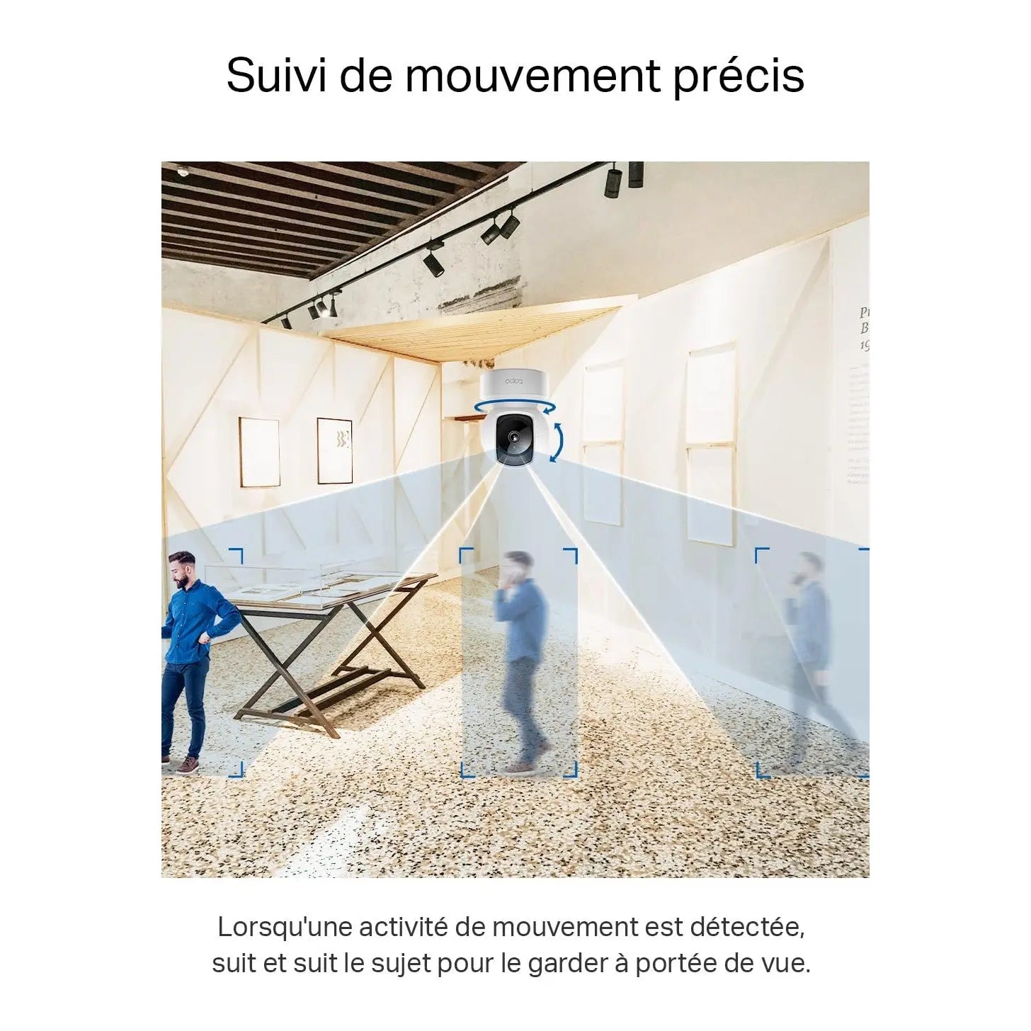 Tapo C220 2.5K Caméra de Surveillance WiFi intérieure 360° avec Détection Humaine AI - Cpourtoi.Net