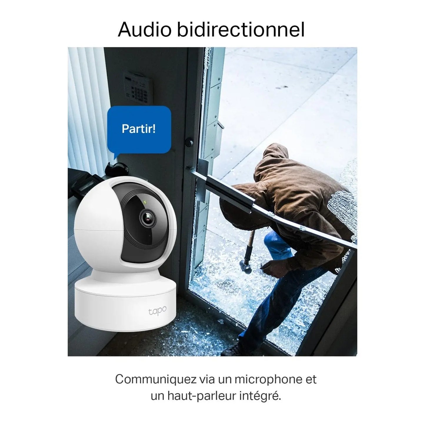Tapo C220 2.5K Caméra de Surveillance WiFi intérieure 360° avec Détection Humaine AI - Cpourtoi.Net