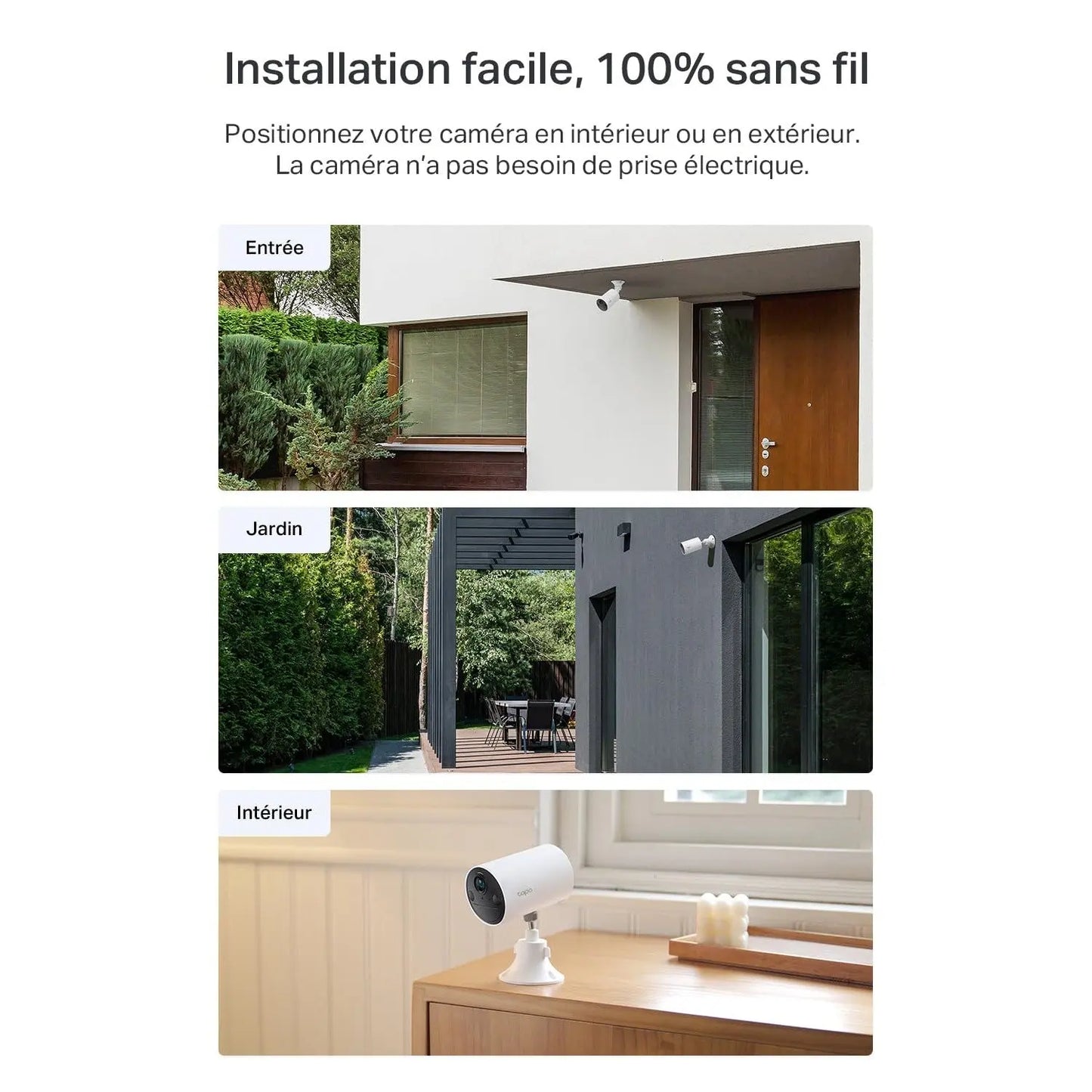 Tapo C410 2K (3MP) Caméra de Surveillance WiFi Extérieure sans Fil Solaire - Cpourtoi.Net