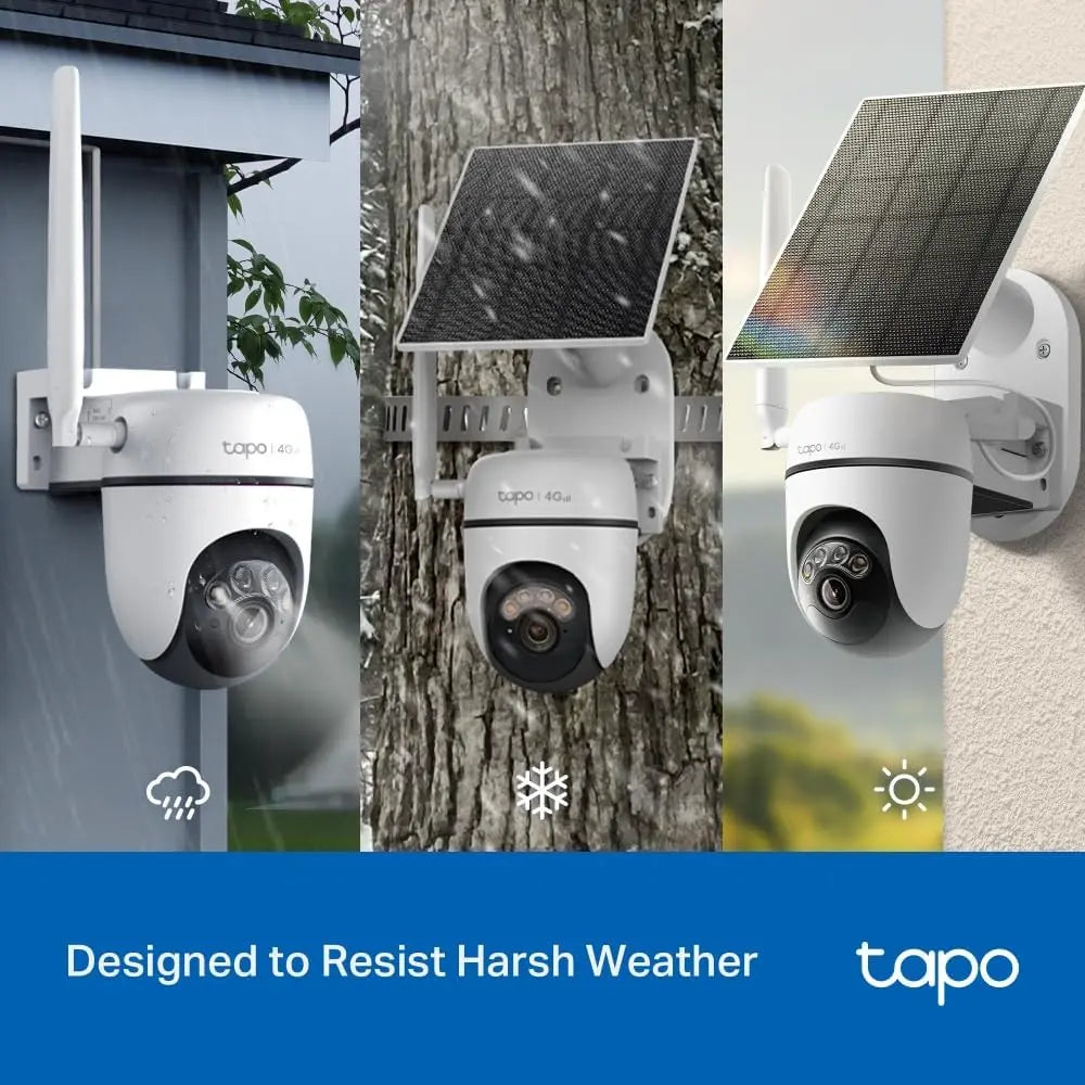 Tapo C615G KIT 2K 3MP Wireless Solar Security Camera 4G Security Camera with SIM Slot, Color Night Vision, Outdoor Camera with AI Detection, IP65, No Hub, Alexa, GoogleHome, No Cpourtoi.Net