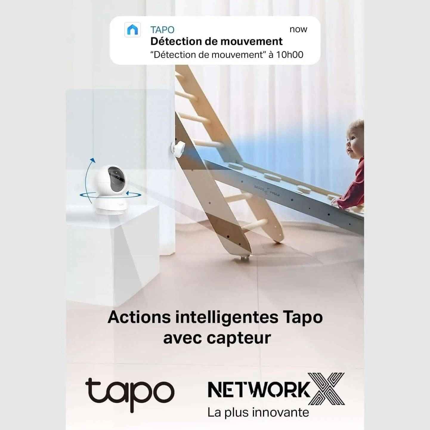 Tapo Caméra  Pack duo Surveillance Wifi Intérieure 2K(3MP) Tapo C210 - Cpourtoi.Net