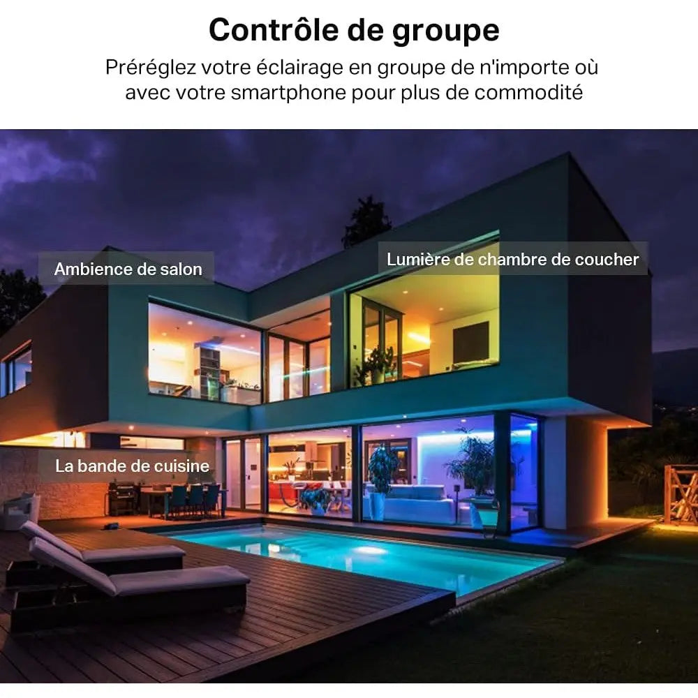 Tapo L9005 Ruban LED RGB - Ambiance rapide, Contrôle vocal - Cpourtoi.Net