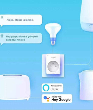 Tapo Pack 4 Prises Connectées WiFi - Contrôle Smart Home, Application Mobile et Assistant Vocal - Cpourtoi.Net