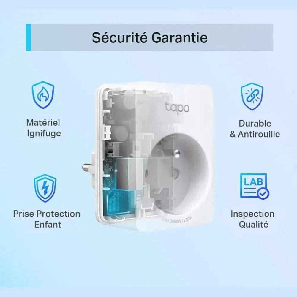 Tapo Pack de 2 Prises Connectée WiFi  10A Type E (Copie)