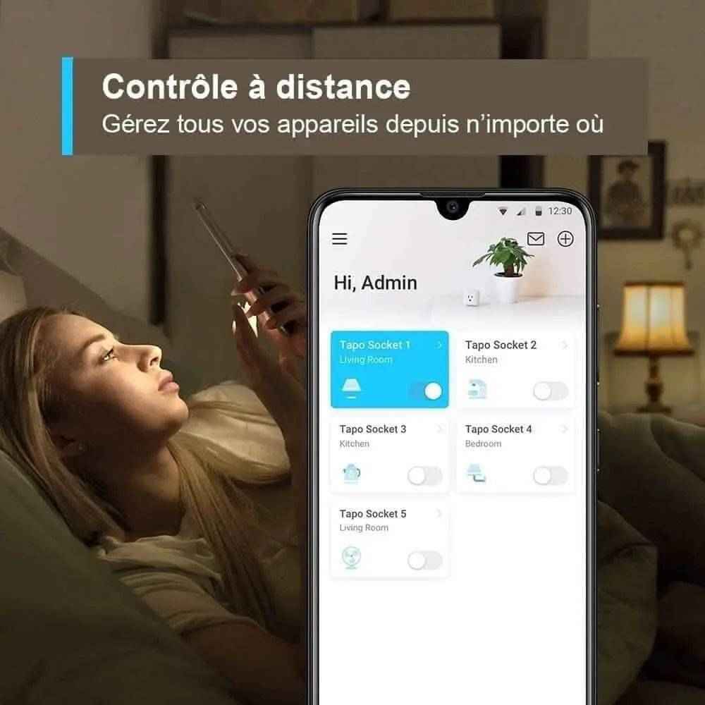 Tapo Pack de 2 Prises Connectée WiFi  10A Type E (Copie)