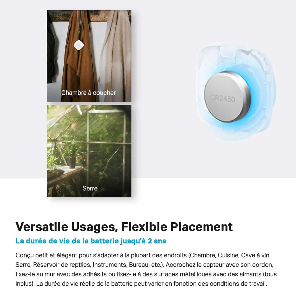 Tapo T100 Détecteur de Mouvement Intelligent, Détection à Large Portée, Allumage Automatique des Lumières, Compatible Alexa et Google Home, Batterie Longue Durée, Programmable, Hub requis - Cpourtoi.Net