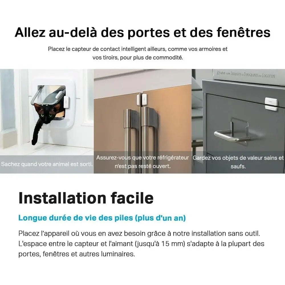 Tapo T110 Capteur Intelligent – Sécurité Connectée Instantanée - Cpourtoi.Net