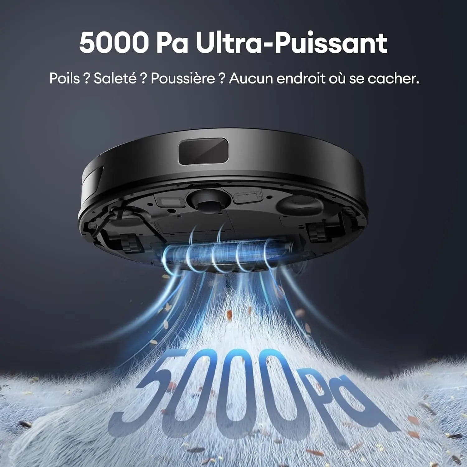 Ultenic T10 Lite Aspirateur Robot Laveur avec Station, 18000Pa Auto-Vidage, Navigation LiDAR, Cartographie Multi-étage, Connecté App/Alexa/Siri/IFTTT - Poils d’Animaux, Cheveux, Poussière et Moquette