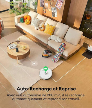 Ultenic Aspirateur T10 Robot - Auto Vidage, Lidar Précis - Cpourtoi.Net