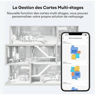 Ultenic T10 Pro Aspirateur Robot Laveur, Station Auto-Vidage 4000pa, Lavage à Serpillière Rotative, Navigation Lidar Cartographie, 200Min Autonomie, Connecté App et Alexa, Détection de Tapis