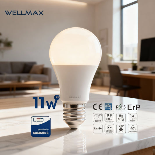 WELLMAX Ampoule Rechargeable 11W LED - Fiable, Économique - Cpourtoi.Net