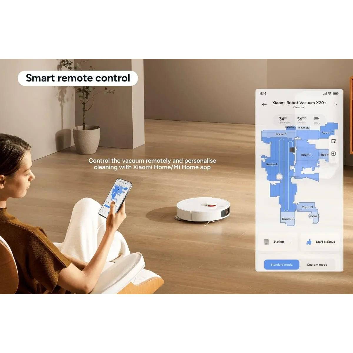 Xiaomi X20 Plus Robot Aspirateur Laveur – Nettoyage Rapide et Efficace - Cpourtoi.Net