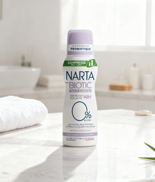 DÉODORANT COMPRESSÉ NARTA BIOTIC peaux sensibles 48h 0% AlCOOL - Cpourtoi.Net