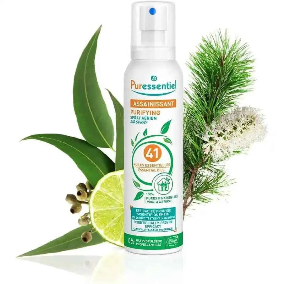 Puressentiel - Spray Aérien Assainissant Aux 41 Huiles Essentielles - Efficacité Prouvée Contre Les Virus, Germes Et Bactéries - 200Ml - Cpourtoi.Net