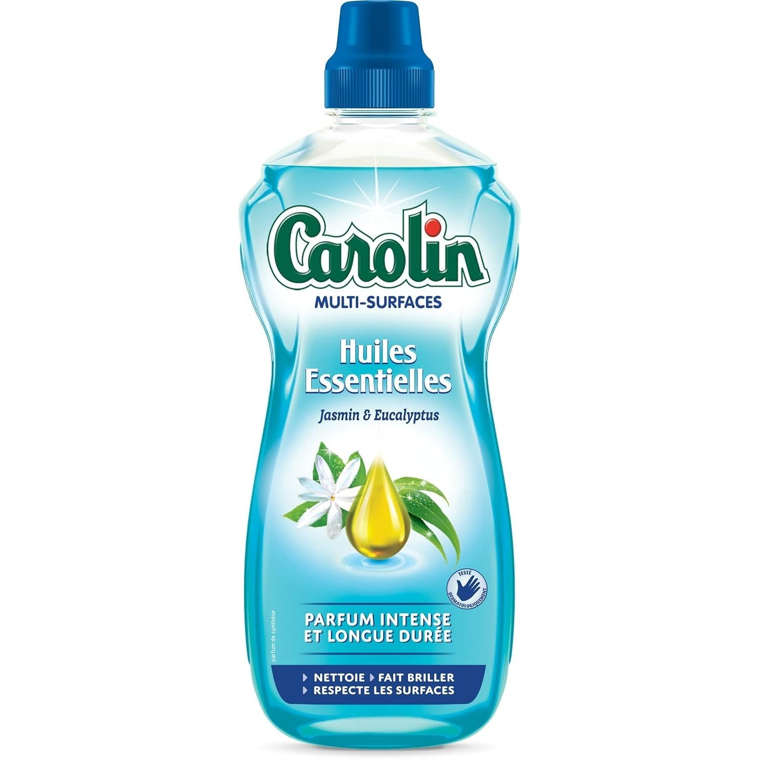 Carolin Nettoyant sans savon Multi - Surfaces Huiles Essentielles Jasmin et Eucalyptus 1 L - Cpourtoi.Net