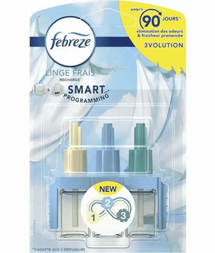 FEBREZE Recharge Linge Frais - Parfum Maison Anti-Odeurs et Diffuseur d'Arômes - Cpourtoi.Net