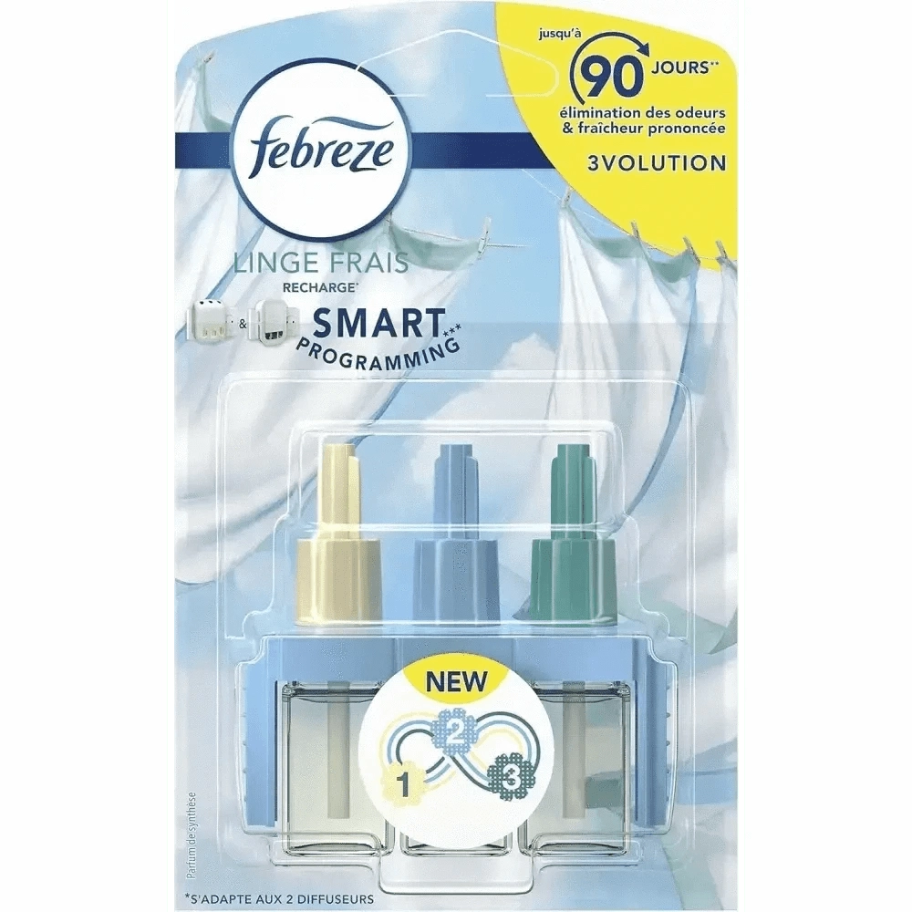 Febreze Linge Frais Recharge 20 ML - Élimine les Odeurs, Fraîcheur Durable - Cpourtoi.Net