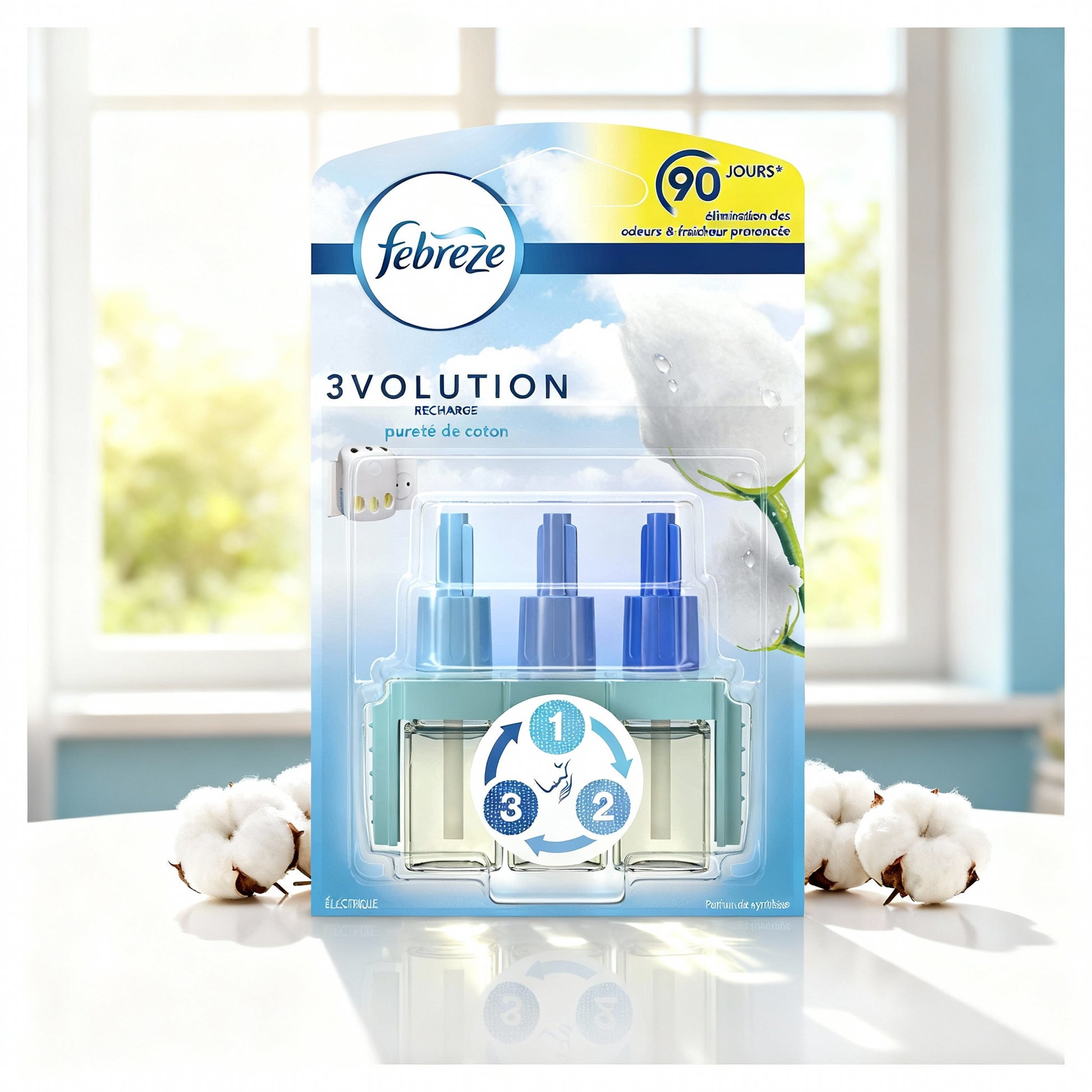 Recharge Febreze 3Volution Électrique Pureté de Coton 20 ml - Cpourtoi.Net