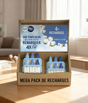 Febreze Pack 3Volution Pureté Coton - Fraîcheur Durable - Cpourtoi.Net