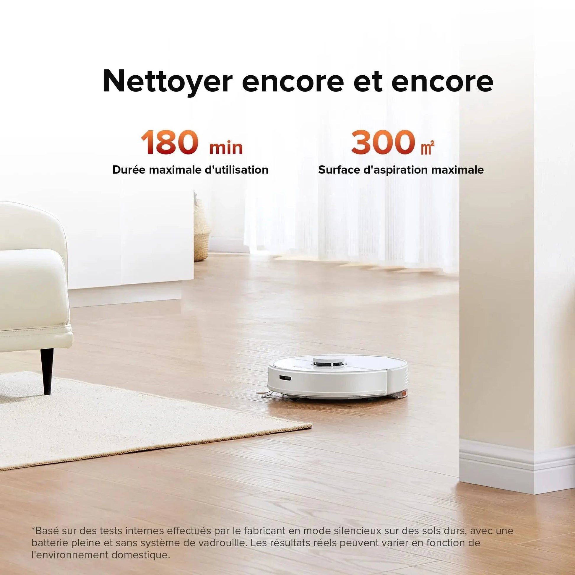 roborock Q7 Max Robot aspirateur Laveur 2 en 1, Aspiration de 4200Pa, Navigation PreciSense LiDAR, 3D Cartographie, 180min Durée, Zones Interdites, Routines Personnalisées, Contrôle APP/Alexa, Blanc Cpourtoi.Net