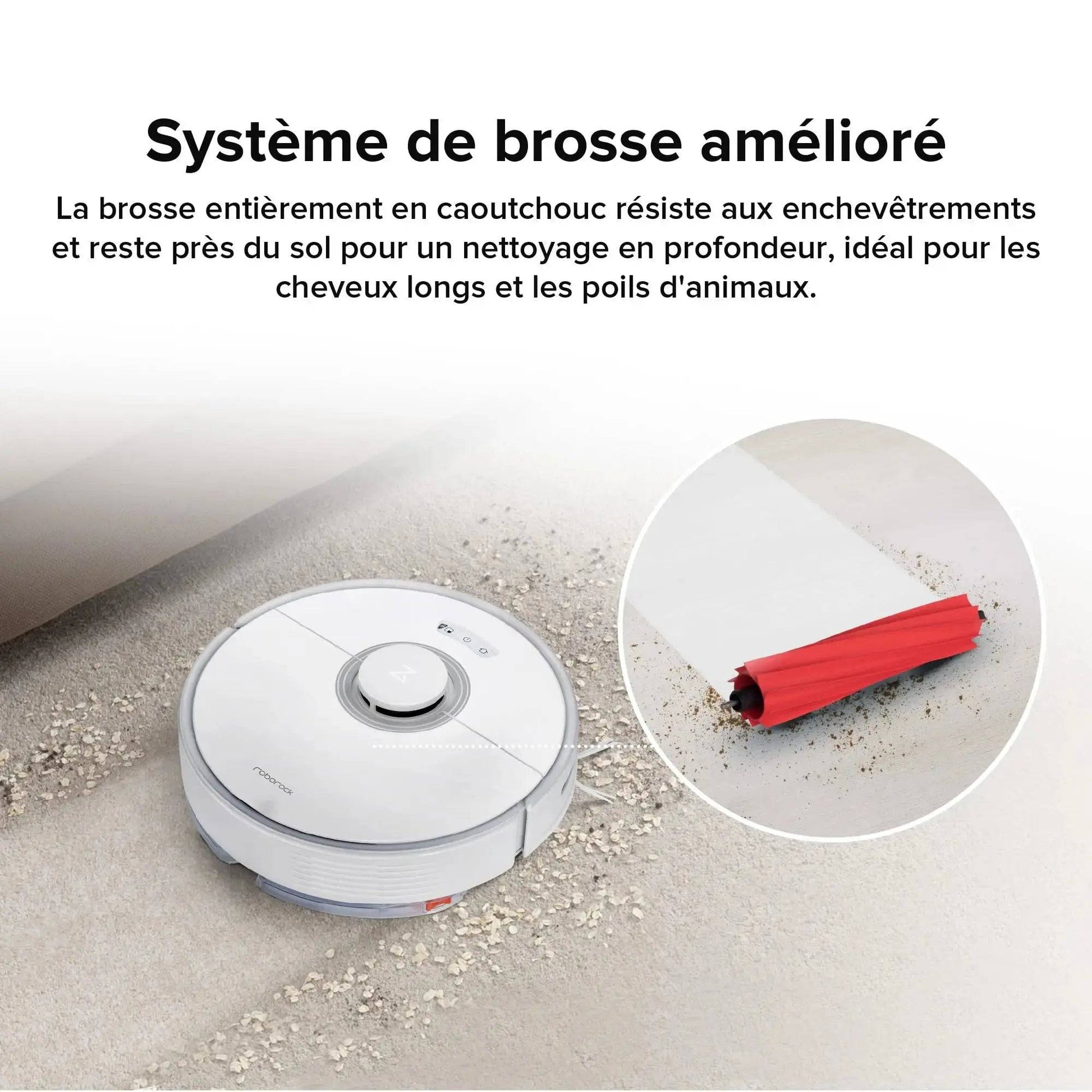 roborock Q7 Max Robot aspirateur Laveur 2 en 1, Aspiration de 4200Pa, Navigation PreciSense LiDAR, 3D Cartographie, 180min Durée, Zones Interdites, Routines Personnalisées, Contrôle APP/Alexa, Blanc Cpourtoi.Net