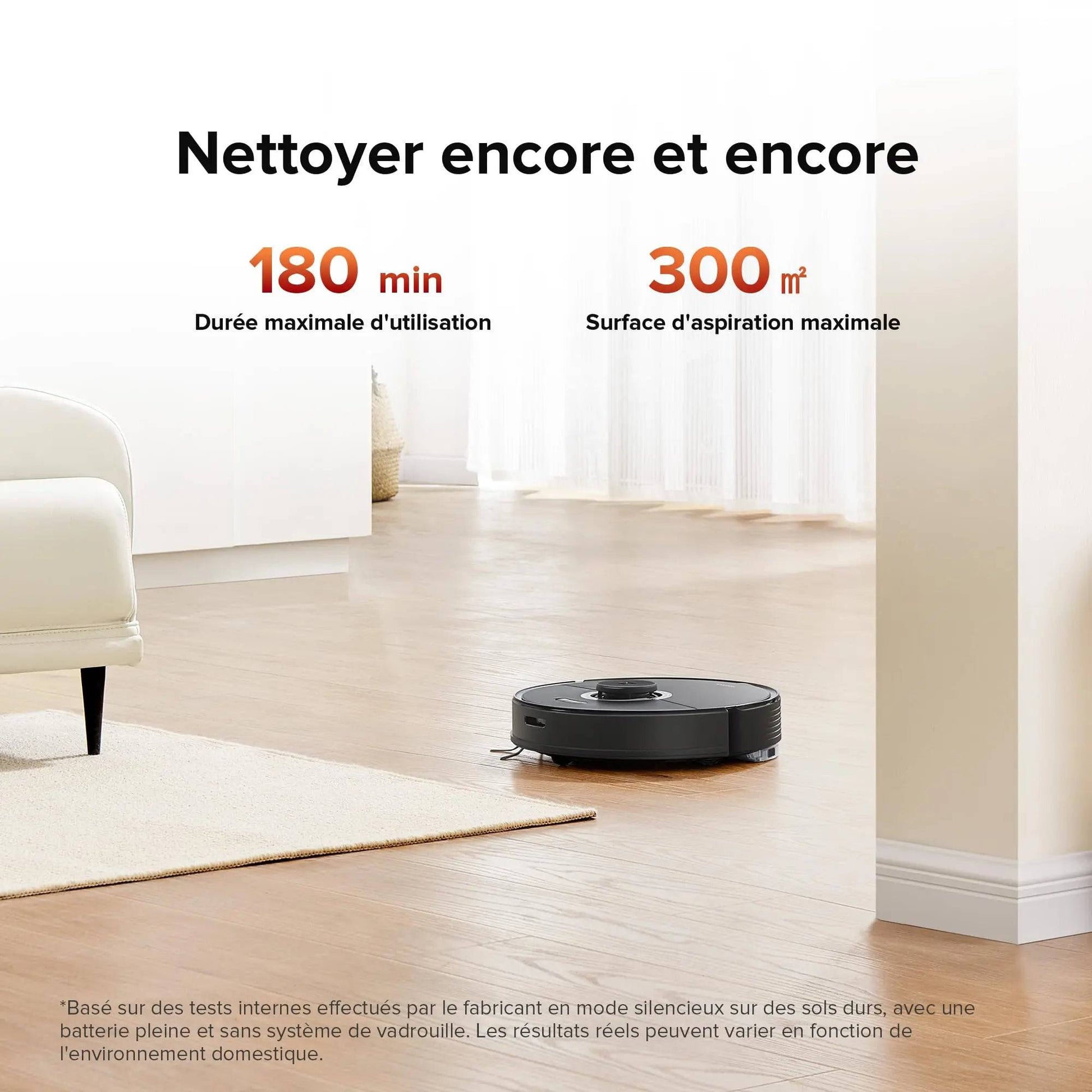 roborock Q7 Max Robot aspirateur Laveur 2 en 1, Aspiration de 4200Pa, Navigation PreciSense LiDAR, 3D Cartographie, 180min Durée, Zones Interdites, Routines Personnalisées, Contrôle APP/Alexa, Blanc Cpourtoi.Net