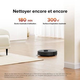 roborock Q7 Max Robot aspirateur Laveur 2 en 1, Aspiration de 4200Pa, Navigation PreciSense LiDAR, 3D Cartographie, 180min Durée, Zones Interdites, Routines Personnalisées, Contrôle APP/Alexa, Blanc Cpourtoi.Net