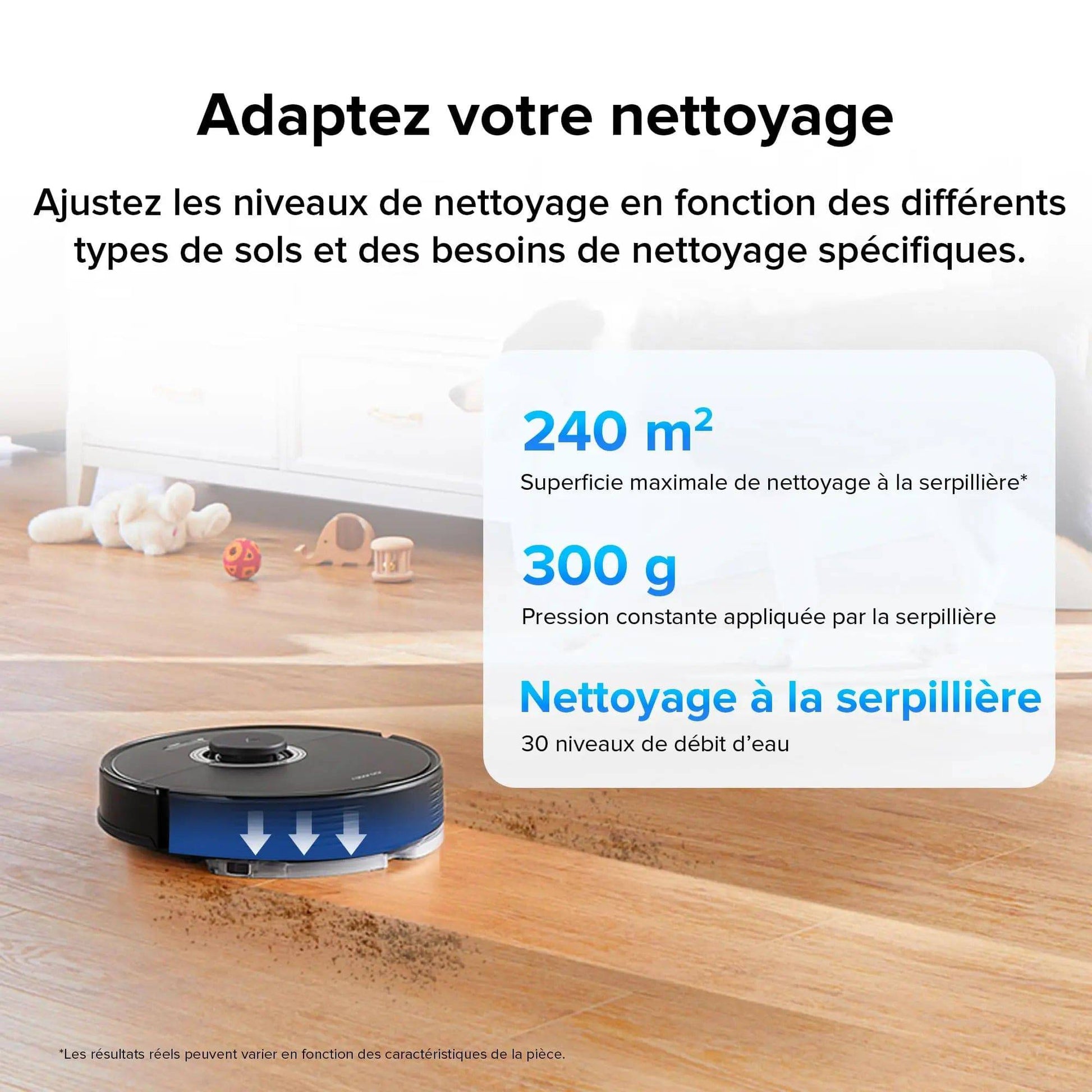 roborock Q7 Max+ Robot Aspirateur Laveur avec Station de Vidage Auto, 4200Pa Aspiration, Navigation PreciSense LiDAR, 3D Cartographie, Zones Interdites, Routines Personnalisées, Contrôle APP/Alexa Cpourtoi.Net