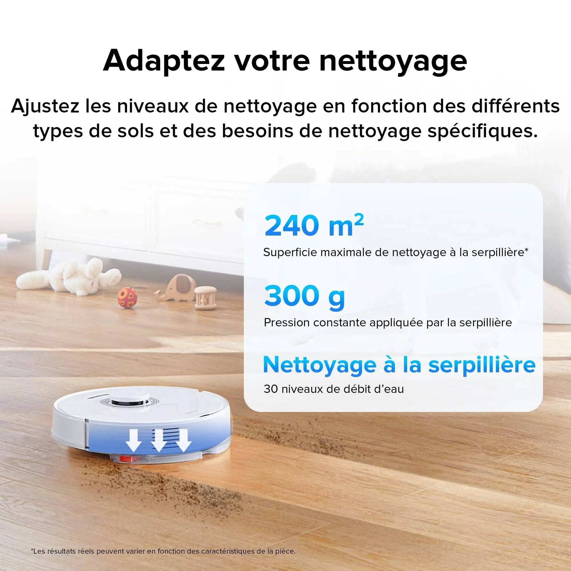 roborock Q7 Max+ Robot Aspirateur Laveur avec Station de Vidage Auto, 4200Pa Aspiration, Navigation PreciSense LiDAR, 3D Cartographie, Zones Interdites, Routines Personnalisées, Contrôle APP/Alexa Cpourtoi.Net