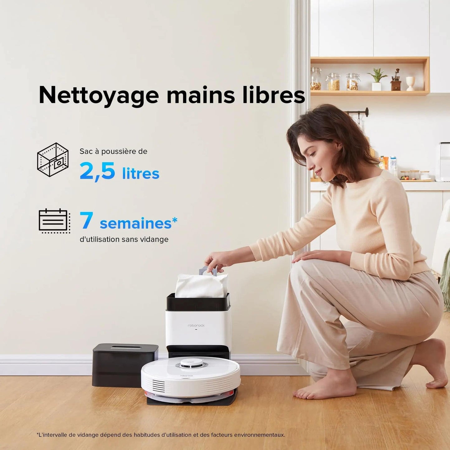 Roborock Q7 Max Plus - Aspirateur Robot, Laveur Auto - Cpourtoi.Net