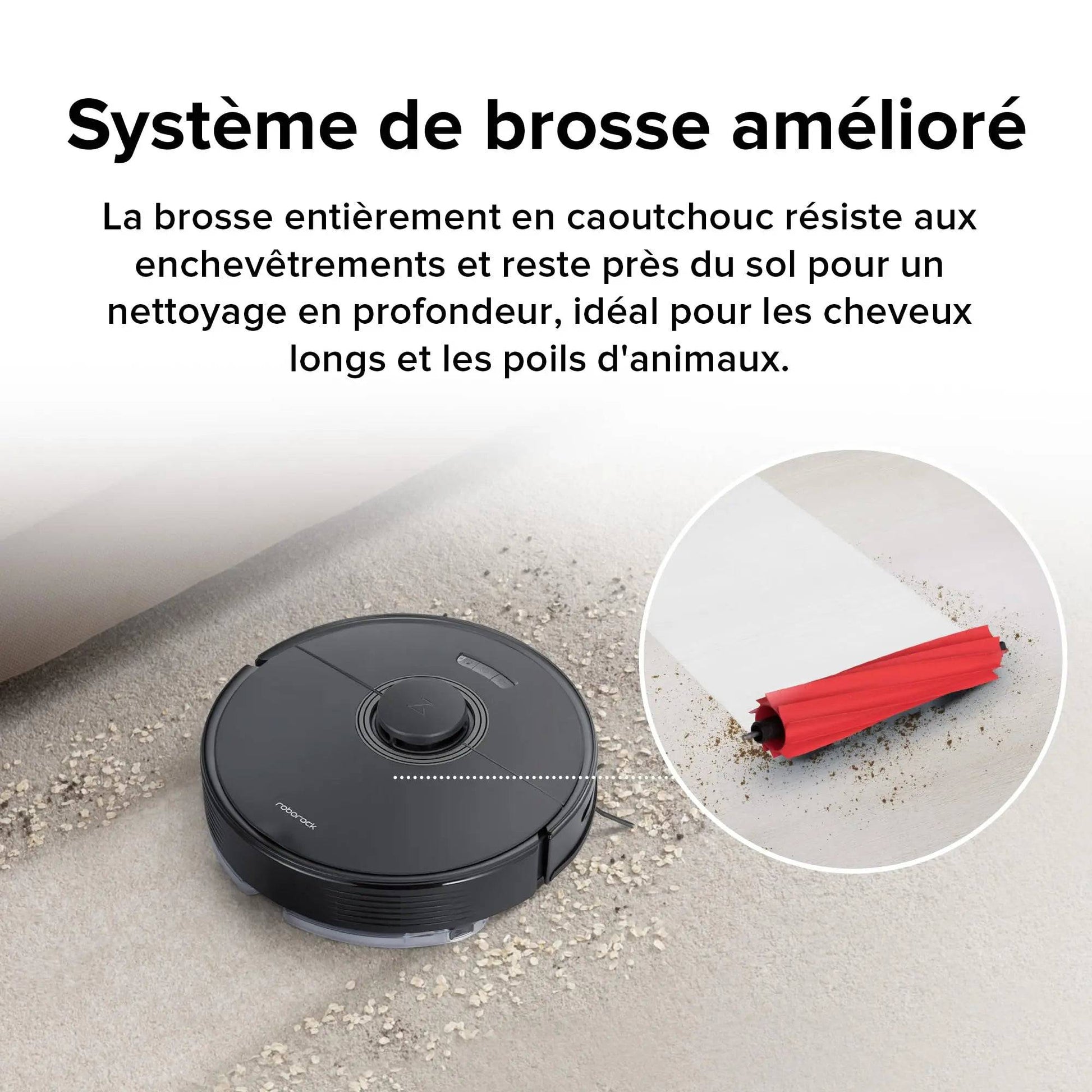 roborock Q7 Max+ Robot Aspirateur Laveur avec Station de Vidage Auto, 4200Pa Aspiration, Navigation PreciSense LiDAR, 3D Cartographie, Zones Interdites, Routines Personnalisées, Contrôle APP/Alexa Cpourtoi.Net