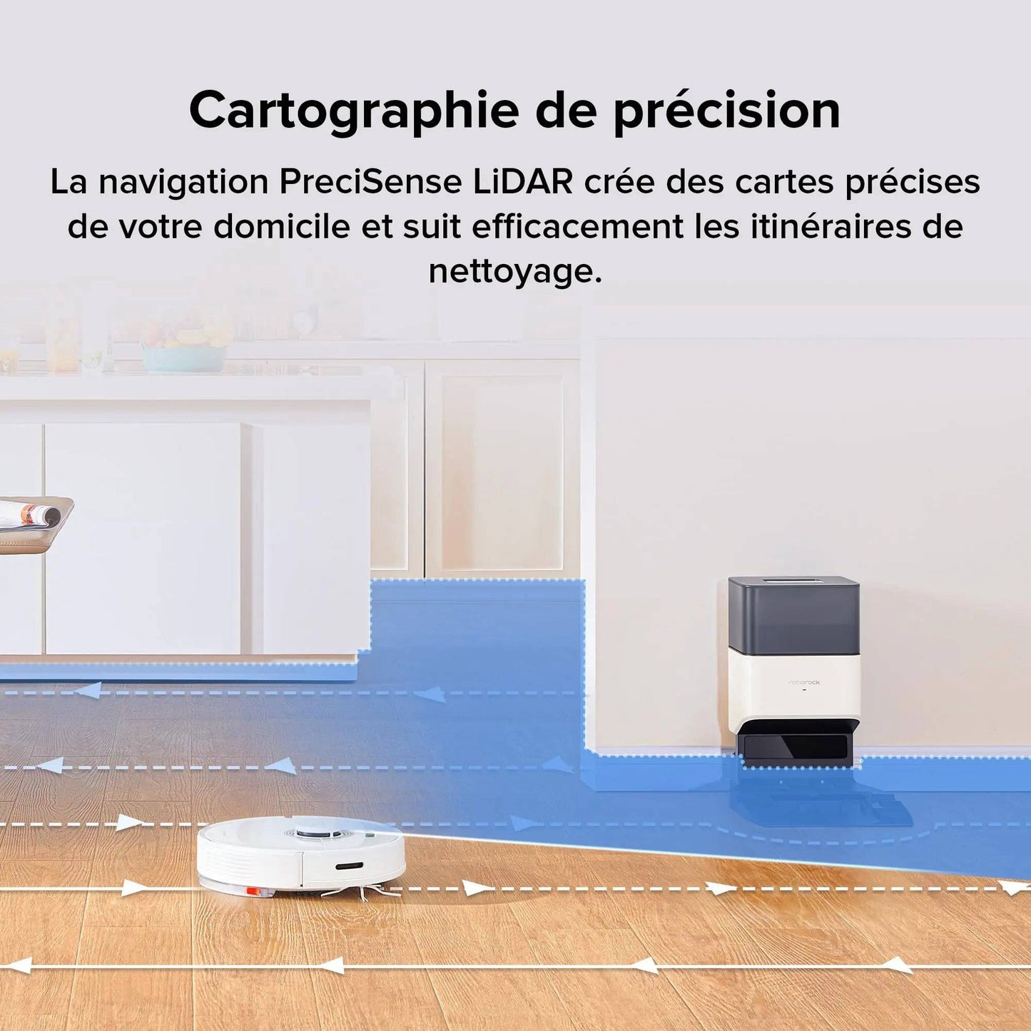 Roborock Q7 Max Plus - Aspirateur Robot, Laveur Auto - Cpourtoi.Net