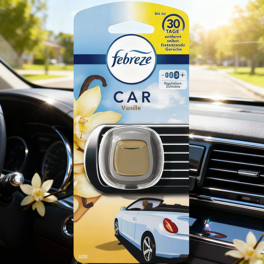 Febreze Car Vanille - Élimine Odeurs, Fraîcheur Durable - Cpourtoi.Net