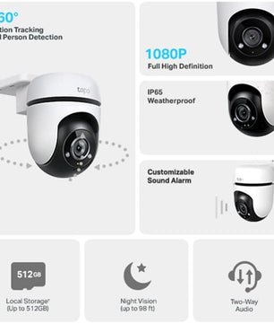 TP-Link Tapo C500 - Caméra de Surveillance WiFi Extérieure Full HD et 360° - Cpourtoi.Net